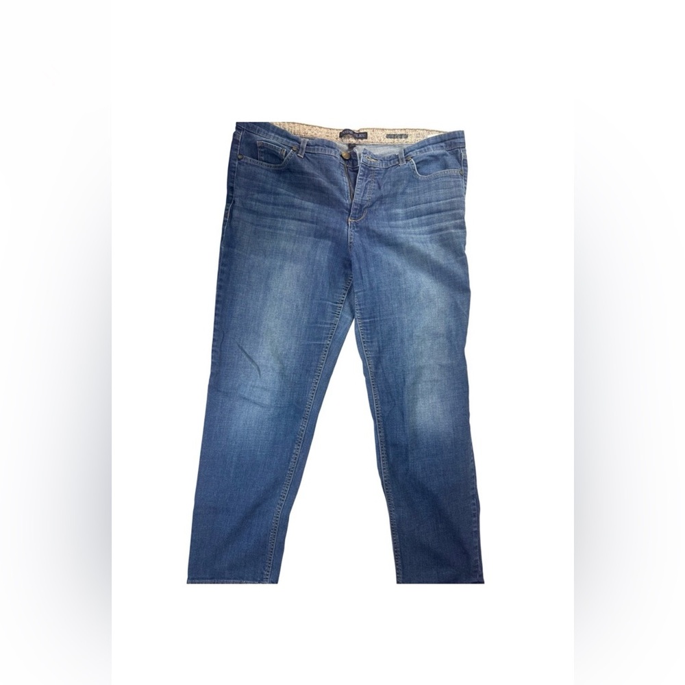 Code Bleu Women's Gracie Boyfriend Jeans in Medium Blue Wash size 16